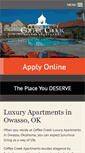 Mobile Screenshot of coffeecreekapartmentsowasso.com